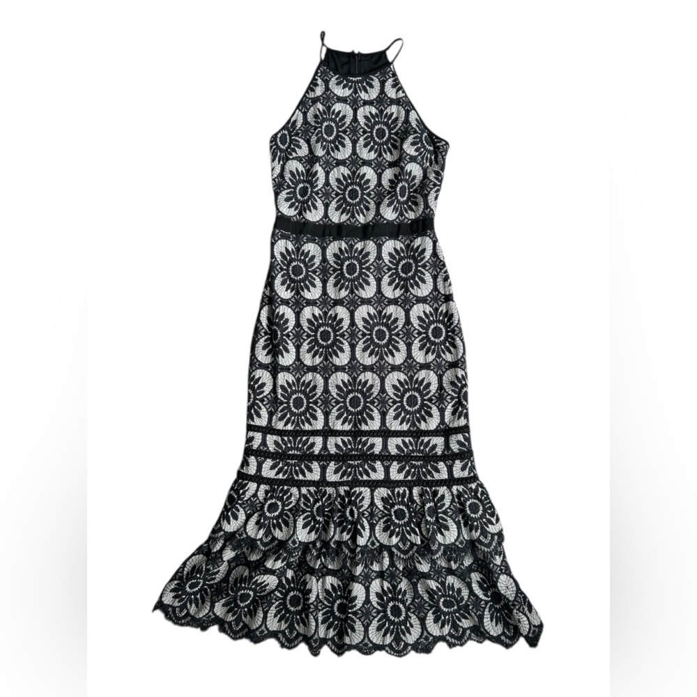 Banana Republic Women’s Lace Overlay Razorback Midi Dress size XS - Picture 5 of 9